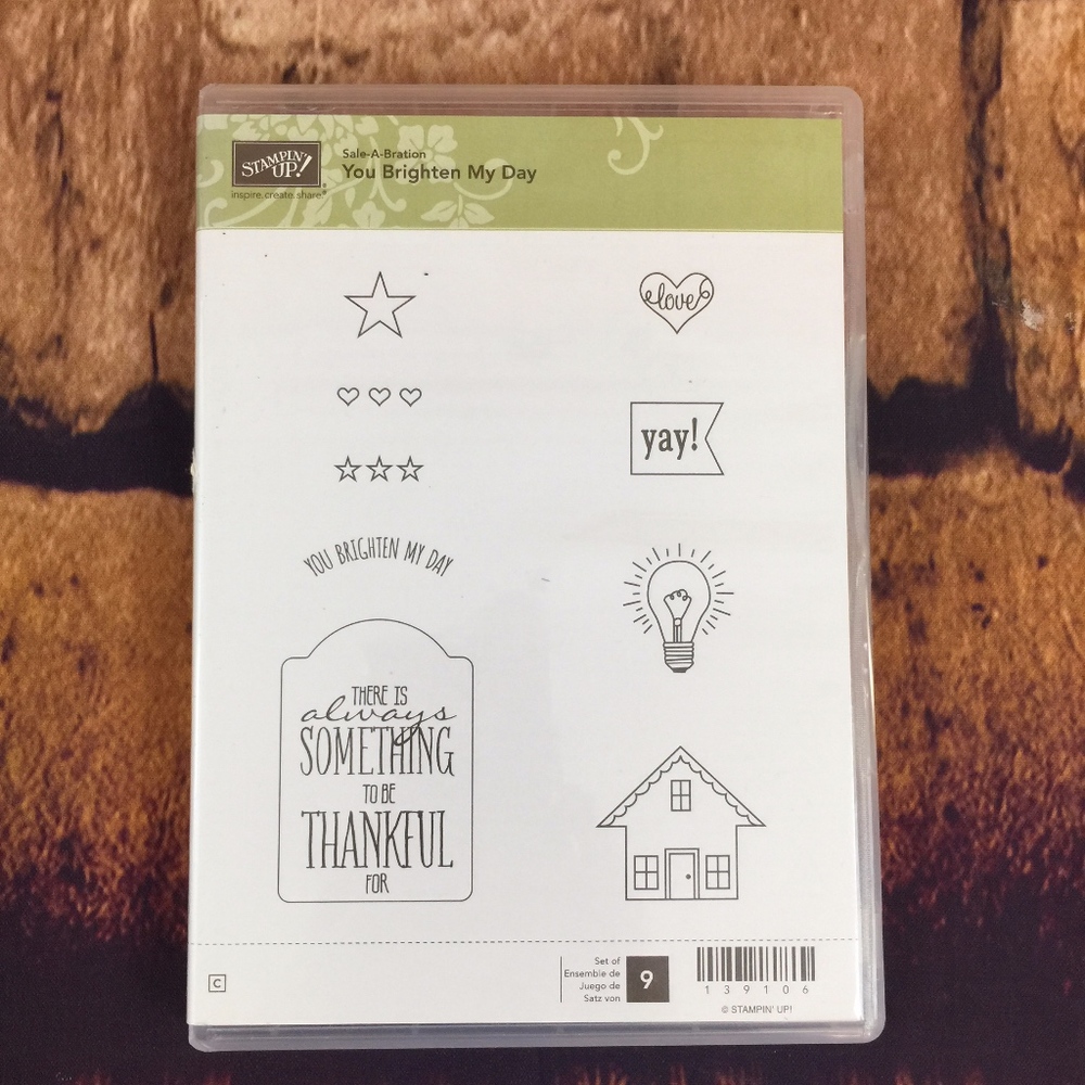 🌸 Stampin Up! YOU BRIGHTEN MYDAY STAMP SET NOS